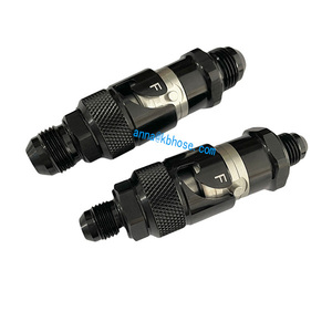 Conector Rápido de Desconexión en Seco -3AN -4AN -6AN -8AN -10AN -12AN, Accesorios de Aluminio para Motocicleta, Compatible con Líquido de Frenos, Color Negro - Product Image 6