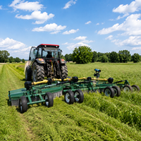 Zhidong Tondeuse à disques pliable professionnelle de 6 m pour tracteur, coupe-herbe moderne en acier spécial anti-oiseaux pour aéroport