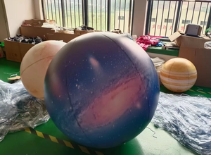 Boule de Lune Gonflable à Lumière LED Taille Personnalisée Décoration de Fête de Planète Géante <span class=keywords><strong>Ballon</strong></span> Gonflable de Lune pour la Publicité - Product Image 6