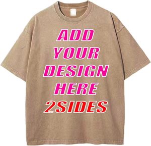เสื้อยืดคอตตอนถักทรงโอเวอร์ไซส์ ระบายอากาศได้ดี ไม่ยับ สำหรับผู้ชายและผู้หญิง พิมพ์ลายดิจิทัล ปรับแต่งได้ น้ำหนัก 250 กรัม ผลิตตามสั่ง - Product Image 1
