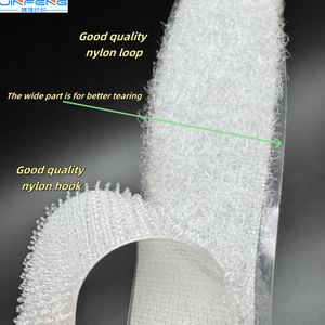 25mm 하이 퀄리티 자체 접착 후크 및 루프 흰색 PVC100 % 나일론 벨크로 내열성 - Product Image 3
