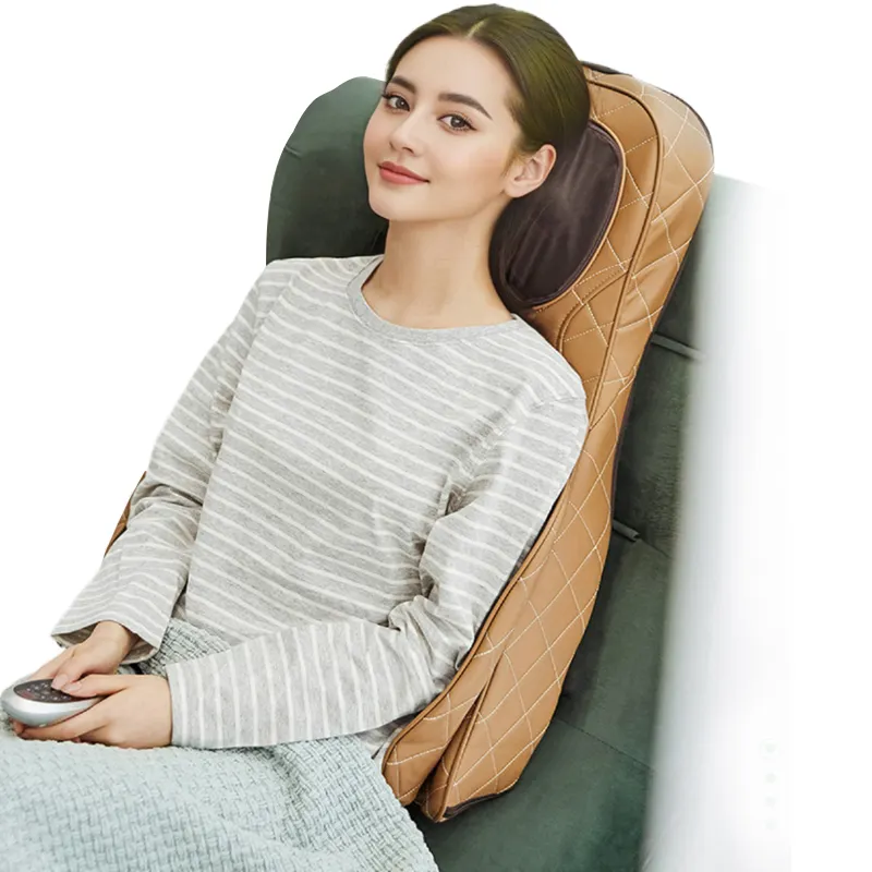 Iyi fiyat kore elektrikli masaj yatak kızılötesi ısıtma koltuk araba masaj minderi ısı titreşim ile