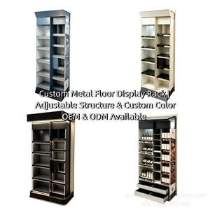 Étagère de présentation cosmétique sur pied pour palettes de fards à paupières, pour la vente au détail - Product Image 5