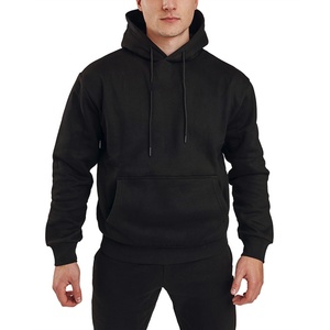 Sudadera con Capucha Extra Grande para Hombre, Color Marrón Personalizado, Sudadera de Algodón Lisa, Sudadera Extra Grande para Hombre con Hombros Caídos, Sin Cordones - Product Image 4
