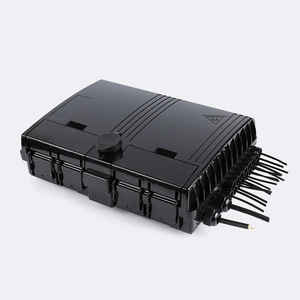 Caja de Distribución de Fibra Óptica para Exteriores, Negra, 16 Núcleos, Mini Tubo de Acero, Divisor PLC, IP65 Impermeable, Montaje en Poste de Pared, FTTH - Product Image 3