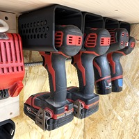 Organizador de Herramientas Eléctricas Personalizado - Soporte de Pared de PVC para Taladros con Ranura de 4.5 cm