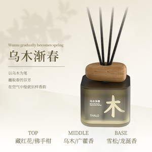 Diffuseur de parfum au thé vert avec bâtonnets aromatiques, désodorisant liquide et bouchon en bois pour la maison et l'hôtel - Product Image 3