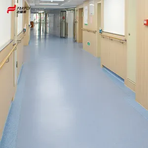 anti-slip colorful pvc vinyl flooring roll white/commercial pvc rolls flooring/hospital vinyl flooring with factory price