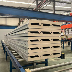 Steel 45mm/65mm Fireproof Insulated PU Core Aluminum <strong>Sandwich</strong> <strong>Panel</strong> CE Certified Eco-Friendly <strong>Roofing</strong> Exterior Cold Room <strong>Panels</strong> - Product Image 3