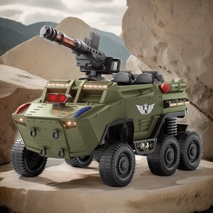 Nieuw Model Kinderen Dubbel Rijden Kinderen Rijden Op Auto <span class=keywords><strong>Tank</strong></span> Speelgoed 12V 24V Batterij Rc Bediende Kinderen Elektrische Rit Op <span class=keywords><strong>Tank</strong></span> Auto - Product Image 2