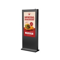 NAS NASOTS55 - Quiosco Digital LCD para Exteriores de 32 Pulgadas, Alto Brillo (2500 Nits), Resistente al Agua (IP65), con SDK y CMS Basado en la Nube, de Pie