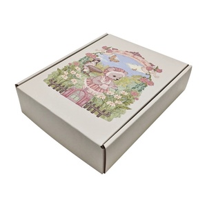 Caja de Envío con Solapa Rosa Impresa Personalizada con Logotipo para Joyería y Ropa - Product Image 4