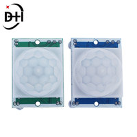Módulo Detector de Movimiento PIR Infrarrojo Piroeléctrico Ajustable HC-SR501 para Arduino para Kits Raspberry Pi + Estuche