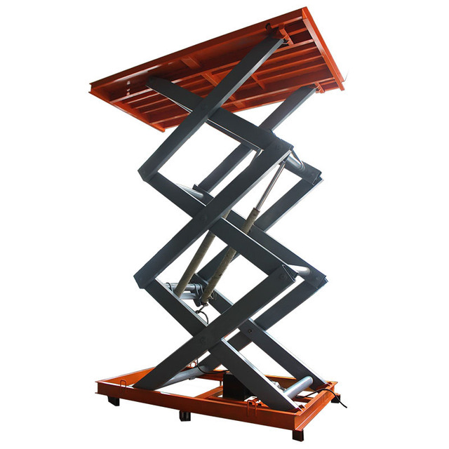 UNW Electric Lift Platform 8 Ton Max Load Capacity Scissor Lift Tables Fixed Foldable Mini Lifting Platform
