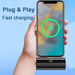 Factory Mini Capsule 5000mAh Power Banks con pantalla digital Tipo C Cargador Power <span class=keywords><strong>Bank</strong></span> 5000mAh Powerbank - Product Image 5