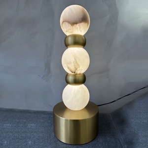 Hôtel moderne à côté de la chambre Décoration Lampes de table en albâtre Luxe - Product Image 1