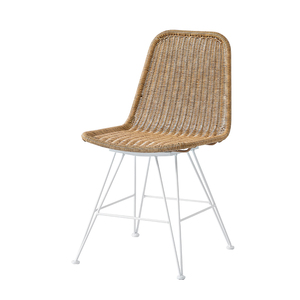 Silla de <span class=keywords><strong>bistro</strong></span> francés para comedor trasero, sillas de ratán nórdicas para patio con tejido de madera vintage fuerte - Product Image 5
