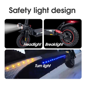 Scooter de Alto Rendimiento con Doble Suspensión, Señales de Giro, Largo Alcance, Potente, para Adultos, T4, Motor Dual de Alta Potencia - Product Image 5