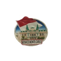 Aimant Souvenir de réfrigérateur de Monte Carlo Monaco 3D, décoration faite à la main pour la maison et la cuisine, Collection d'aimant de réfrigérateur de Monte Carlo