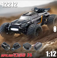 Mobil RC Brushless MJX 12212 1/12 Baru 2026, Monster Truck Cepat 4x4 Off-Road Crawler 58KM/Jam Kecepatan Tinggi 2.4G Hyper Go Vehicle