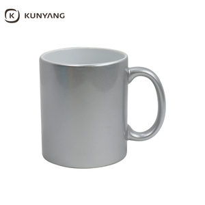 Taza de Cerámica <span class=keywords><strong>para</strong></span> Sublimación del Fabricante, Recubierta de Purpurina, Personalizada con Transferencia de Calor - Product Image 2