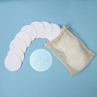 Discos Desmaquillantes Reutilizables con Logotipo Personalizado, 2 Capas de Bambú y Algodón, Lavables, con Bolsa de Lavandería y Caja de Almacenamiento, Venta al Por Mayor