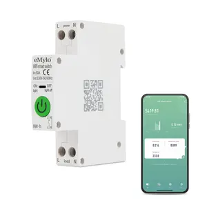 EMYLO-Disyuntor Inteligente con Wifi, Dispositivo de Medición, Interruptor Inalámbrico, Tuya Wifi