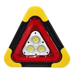 Road traffic breakdown parking safety outdoor Multifunctional car Emergency flashing warning sign work lamp Led Triangle Light