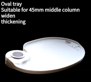 درج قشارة 45/50 صفيحة بلاستيكية شاملة قابلة للتدوير مثبتة على رف طاولة بيضاوية الشكل ملحقات أسنان - Product Image 3