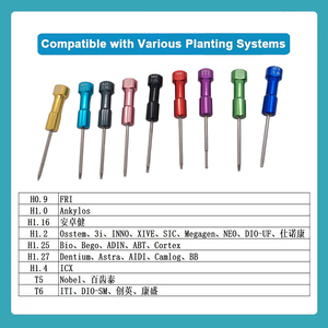 Jeu de tournevis de mécanicien d'implant dentaire multifonctionnel de blanchiment dentaire pour la prothèse de pilier de guérison d'implant - Product Image 2