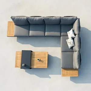 Uland muebles de Patio de aluminio al aire libre Muebles de Jardín sofá al aire libre de jardín