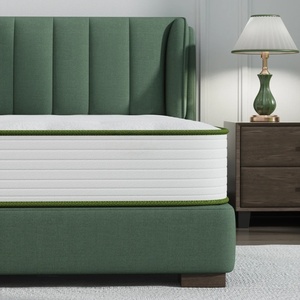 Colchón personalizado de 14 pulgadas de felpa de <span class=keywords><strong>gel</strong></span> medio-suave de espuma viscoelástica de tamaño King para uso en el hogar, escuela, Hospital, Hotel - Product Image 1