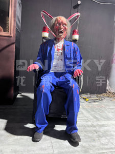 Decoración Animada de Personaje de Película de Terror para Halloween: Atrezzo y Modelo Animatrónico para Diseños de Casas Encantadas y de Fantasmas, Ideal para <span class=keywords><strong>Escape</strong></span> Rooms - Product Image 6