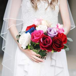 Prix de gros usine – Nouvelle rose artificielle en soie, toucher réel, hydratante, faite à la main, écologique, pour la Saint-Valentin - Product Image 3