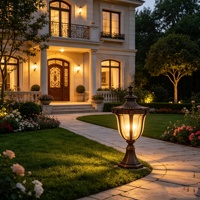 Lámpara de Jardín Personalizada con Sensor de Luz y Movimiento, Luz LED Eléctrica para Exteriores, Iluminación para el Hogar, Apartamento, Pasillo