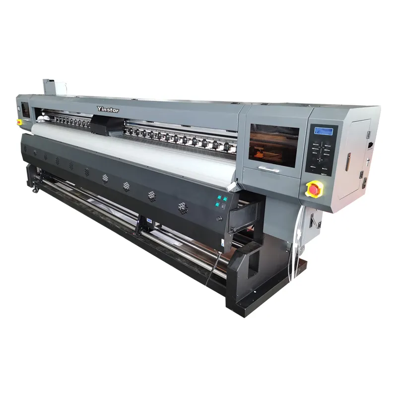 China Yinstar 3,2 M cuatro I3200 cabezal de impresión Eco solvente impresora de gran formato de inyección de tinta Flex banner poster papel tapiz máquina de impresión