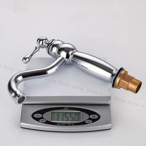 Antique European Style Single Hole Brass Basin Faucet Titanium Gold Rose Gold Basin Mixer Water Tap - Product Image 4