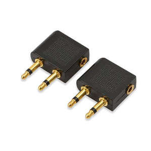 محول سماعات أذن بمقبس 3.5 ملم، موصل محول للسماعات للاستخدام في الطائرات والسفر - Product Image 2