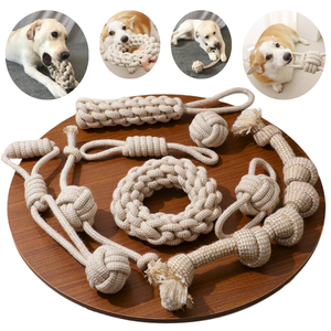 Kích Thước Lớn Tự Nhiên Cây Gai Dầu Con Chó Đồ Chơi Cắn Kháng Gai Dây Con Chó Chew Đồ Chơi Thiết Lập - Product Image 1