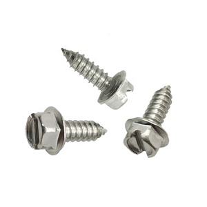 Vít Tấm Bằng Thép Không Gỉ 1/4 "(#14) X 3/4" Đầu Máy Giặt Hex Thụt Đầu Vít Tự Khai Thác - Product Image 5