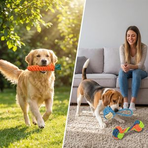Jouet interactif créatif en corde de coton coloré et résistant aux morsures pour chien, jouet à mâcher pour animaux de compagnie, jouet de mouvement interactif - Product Image 5