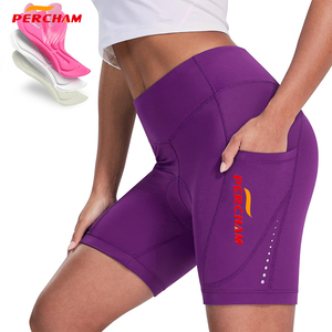 Women's 4D Gel Padded Bike Shorts With Pockets High Compression Cycling Underwear For Road Mountain Biking