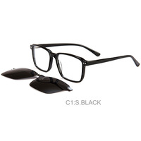 2024 nouveau Design Transparent acétate lunettes cadre lunettes de soleil polarisées pince magnétique sur lunettes de soleil polarisées unisexe