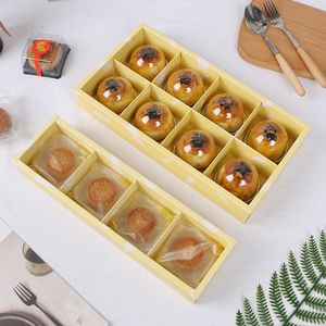 Bunte neue Designs Basis und Deckel Danke Macaron Cupcake Schokoladen papier Food Box mit Taschen - Product Image 3