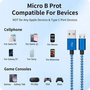 Lâu Dài USB A Để Micro USB Cáp Android Phí Cáp Đồng Bộ Dữ Liệu Sạc Dây - Product Image 5