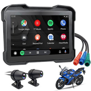Pantalla Táctil Inalámbrica de 5 Pulgadas con Bluetooth, Resistente al Agua IP65, Carplay, Android Auto, Mirror Link, Navegador <span class=keywords><strong>GPS</strong></span> con Mapas Mundiales <span class=keywords><strong>para</strong></span> - Product Image 2