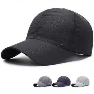 Berretti da Baseball ad asciugatura rapida uomo donna regolabile traspirante cappello a rete sottile Golf Tennis cappelli sportivi all'aperto