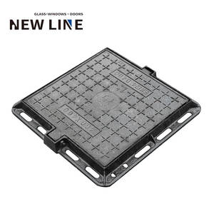 Couvercles de trou d'homme en <span class=keywords><strong>fonte</strong></span> à usage intensif personnalisés EN124 en acier de précision ductile pour les eaux de pluie des routes, eaux usées, matériaux de construction en métal - Product Image 4