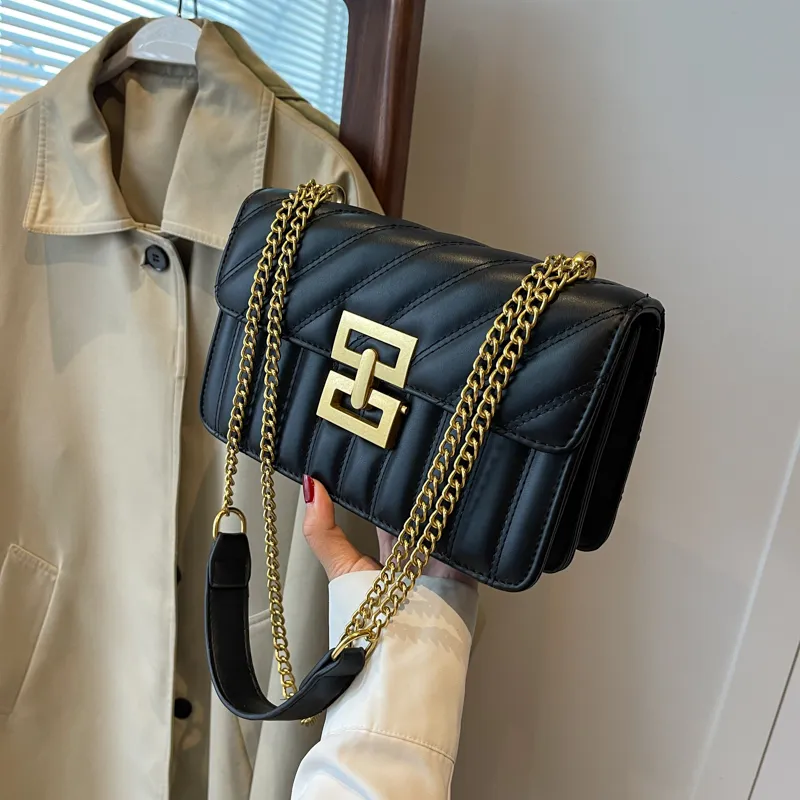 Borsa da donna di lusso personalizzata Mipurela 2024 stile classico da donna con catena trapuntata borsa a tracolla firmata da donna in pelle sintetica