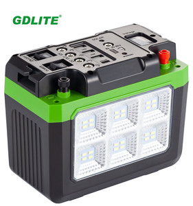 GDLITE-9008 chiếu sáng khẩn cấp sạc và năng lượng mặt trời ngoài trời dẫn ánh sáng 12V 8AH nhà hệ thống phát điện - Product Image 1